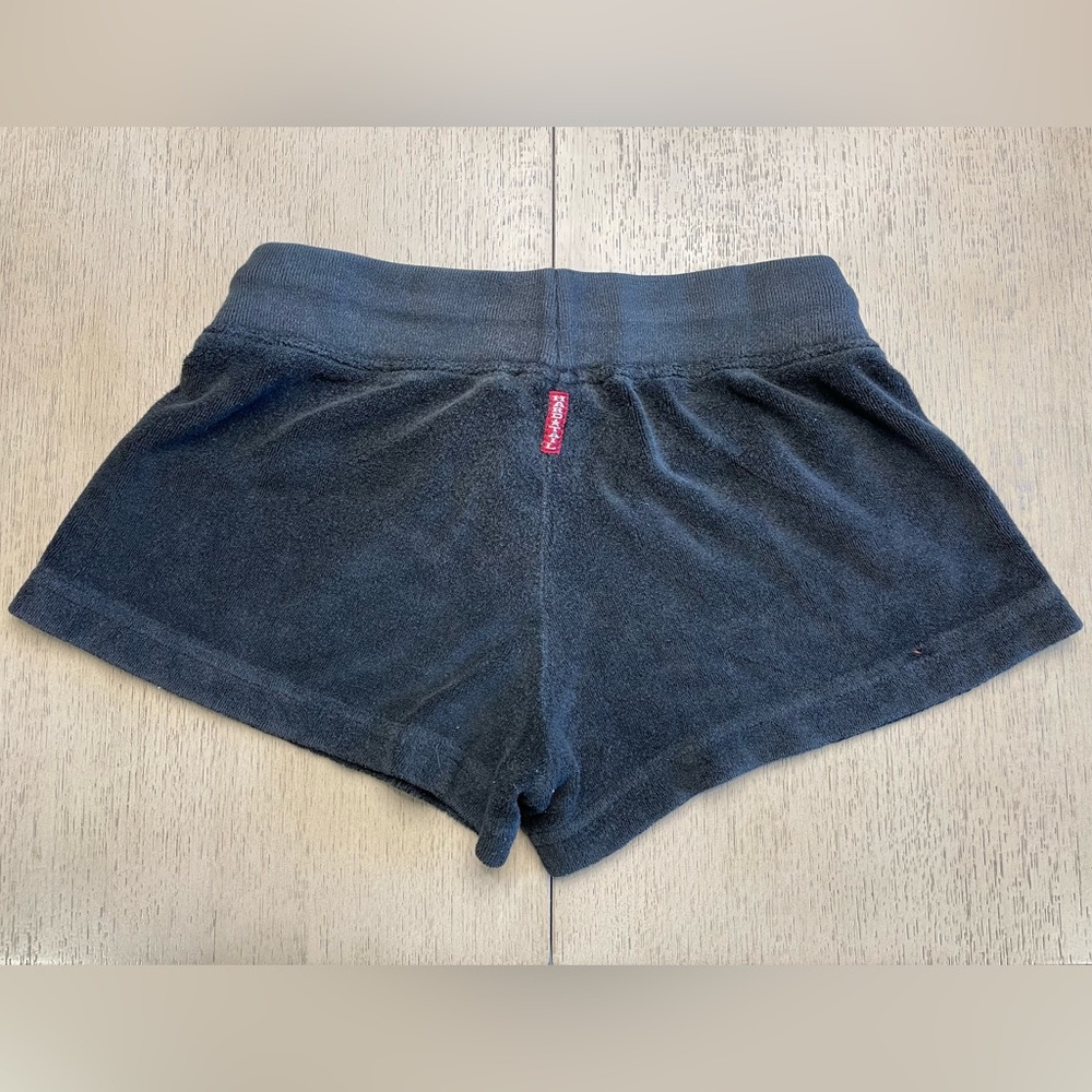 Hard Tail woman's size small black terrycloth shorts in excellent condition - Picture 2 of 2